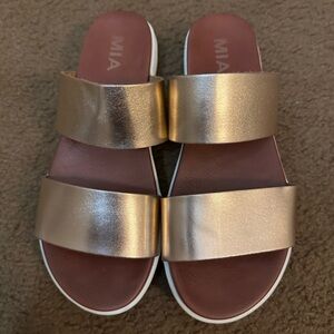 Rose gold Mia sandals